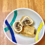 塩蔵山ふきの白菜と油揚げの包み煮