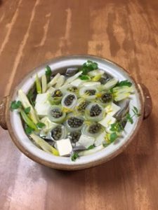 わらび巻き巻き湯豆腐
